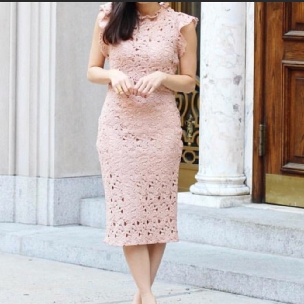 Zara Midi Lace Dress with Slip